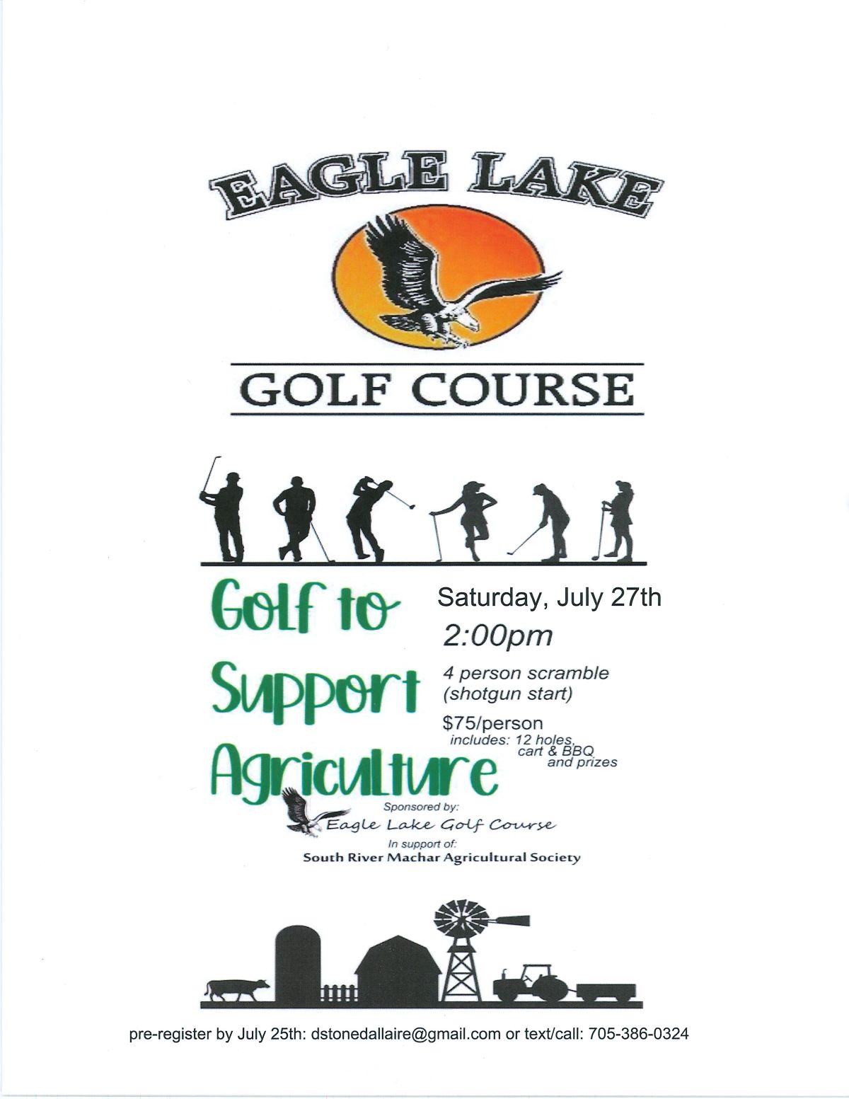 South River Agriculture Society Golf Flyer